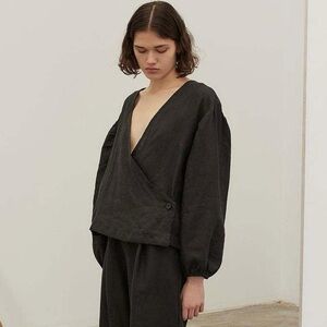 Deiji Studios The Rise Wrap Shirt size S/M